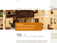 Tablet Screenshot of gasthaus-lamm.it